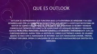 que es y para que sirve microsoft outlook