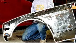 DATSUN 240z FENDER repair- DESTINATION Z EP. 3
