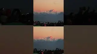 Sunrise from Tiger Hill Darjeeling 🌄🏔️😍| Kanchenjunga Sunrise View |  #tigerhill #darjeeling #snow