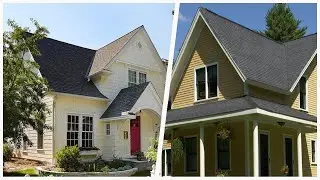 75 Mid-sized Yellow Exterior Home Design Ideas You'll Love 🔴