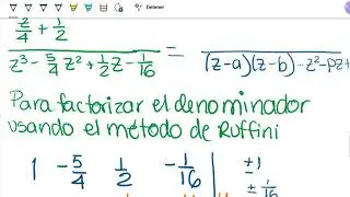 Transformada Z Inversa de una función X(z), Parte 2