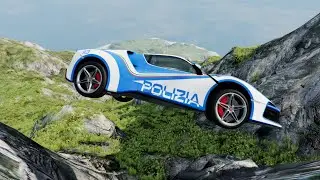 Supercars vs Cliff -   BeamNG.drive I Ayieeeks Gaming