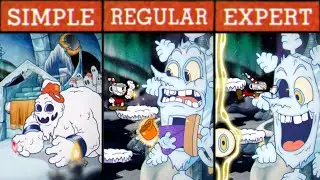 Cuphead DLC Difficulty Comparison: Mortimer Freeze / No Hit (06)