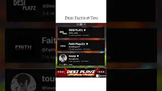 DESi FAITH & TOU in Same Lobby 💀! #bgmi #shorts #desiplayz