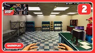 Los trabajadores, expansi&oacute;n de tienda y robos | GamerStop Simulator Prologue #2