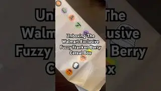 Unboxing The Walmart Exclusive Fuzzy Franken Berry Cereal Box #nostalgiacore #generalmills