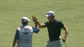 James Driscoll holes bunker shot on No. 17 at Valspar
