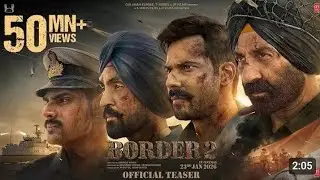 Border 2 : Official Trailer | Sunny Deol | Varun Dhawan | Diljit Dosanjh | Anurag Singh | Border 2