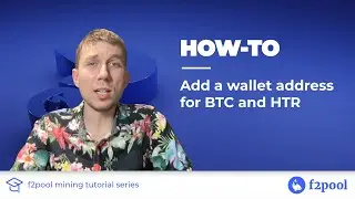 How to add a wallet address for BTC and HTR at f2pool