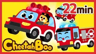 Let's go! Fire Truck! | Rescue Vehicle song Compilation | Nursery rhymes & Kids Song | #Cheetahboo
