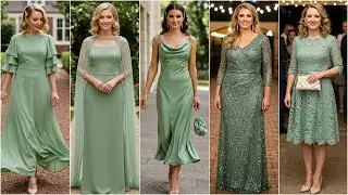 Sage Green Formal Mother of the Bride Dresses - Wedding Dress Trends in Sage Green Color 2025