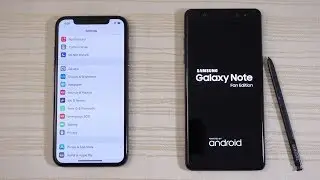 iPhone X vs Galaxy Note FE - Speed Test! (4K)