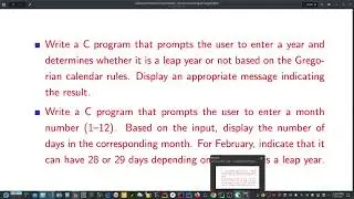 #6_1 Learn C by Solving: Leap Year Checker + Harmonic Series Program