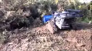 Slope mowing Forest Mulcher at work!