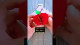 #shorts 💥 #HandmadeEasyCrafts #PaperCraft #HandmadeApple #3DPaperCraft #DIYTutorial #ytshorts  #yt