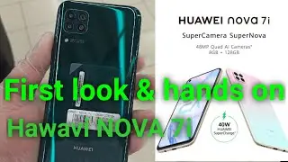 Huawei nova 7i unboxing first look hands on price and specification