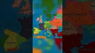 Europa 1470 | Map Simulation | #strategy #simulation  #map  #strategygames  #europe #eu4 #europa