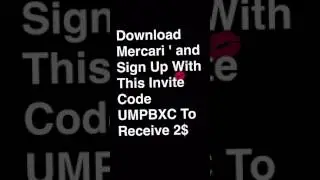Download Mercari And Sign Up With This Invite Code UMPBXC