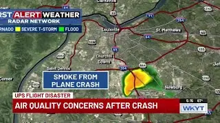 Health officials warn of smoke dangers from UPS plane crash