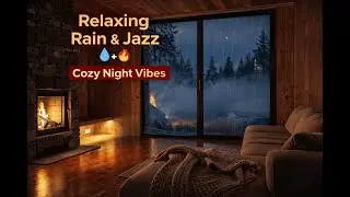 Late Night Rain Jazz 🌙 Lofi Jazz for Anxiety Relief, Calm Mind & Peaceful Sleep (LIVE 24/7)