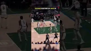Giannis Posting Up Jrue Holiday 👀 (Pulling the Chair) #shorts