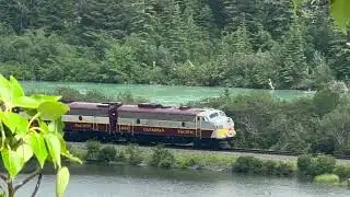 Royal Canadian Pacific! CP 1401 leads West on the Laggan Subdivision