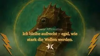 Ich bleibe aufrecht l Krafttier Seepferdchen l Power Affirmation l Kaya Deisberg
