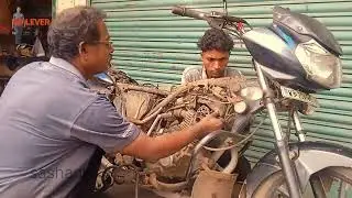 how to bike timing chain setting | discover 100 cc timing chain fitting | sb lever