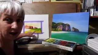 Using an underpainting- Pastel painting course - 9
