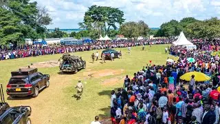 President Museveni’s convoy excites biggest crowd at Universal Church Mega Youth Crusade in Busoga