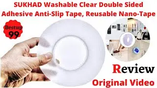 Reusable and Washable Double Sided Silicon Nano Tape Review / Bestup99