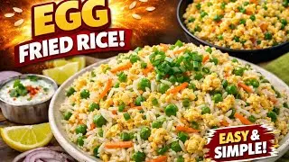 Egg rice #Easy & simple recipe #tasty egg rice #food #delicious #viralvideo 