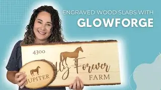 Engraving Wood Slab Barn Signs with Glowforge | Lisa Potts Designs