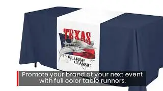 Table Runners | Custom Printed Branded With Your Company Logo | Logoclothz com