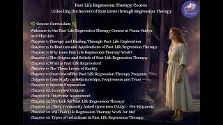 Past Life Regression Therapy Course