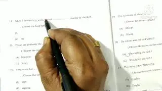 English 100 Marks|| Answer key