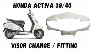 How to Change Activa Visor | Honda Activa White Color Visor Fitting | Honda Scooty Visor Replacement