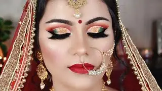 Indian BRIDAL Makeup Double Cut Crease Long Lasting WATERPROOF दुल्हन का मेकअप कैसे करें