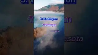 Top 5 States with the most lakes  #top5states #viral #mostviral #shorts