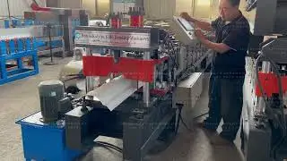 Metal roofing ridge cap roll forming machine