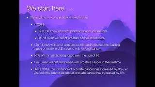 Dr. Bevan-Thomas - Prostate Cancer Stats