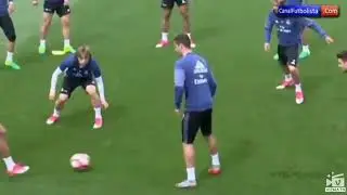 Cristiano Ronaldo (CR7) in training