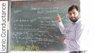 Electrochemistry//lect-10//Ionic conductance & Proton Jump//Conductivity in electrolytic cell