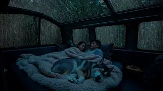 🌙 Быстро Засыпайте – Уютный Дождь, Легкий Гром И Успокаивающая Фортепианная Музыка Для Глубокого...