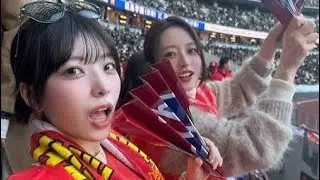 「流経にこんな美女サポが！」ミス東大タレント、高校サッカー準決勝を生観戦「目立つ///流経大柏FWの福田明史を現地
