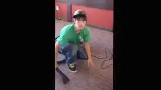 Scaring kid at work... Foul language content