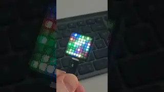 super tiny ESP32-S3 Matrix 8x8 RGB pixel powered by WLED #diyprojects #esp32 #wled #3dprinting