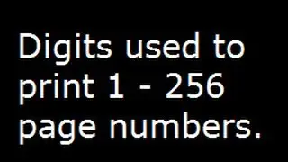 Digits used to print page numbers - Mental ability - Tricky problem - Part 1
