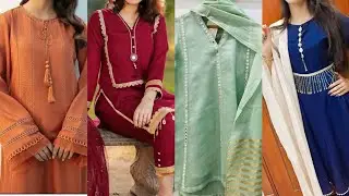 Plain dress designing ideas 2022 | Summer causal dress design for Eid @Style with Dua Fatima