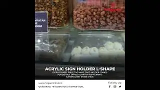 Acrylic Sign Holder L-Shape
